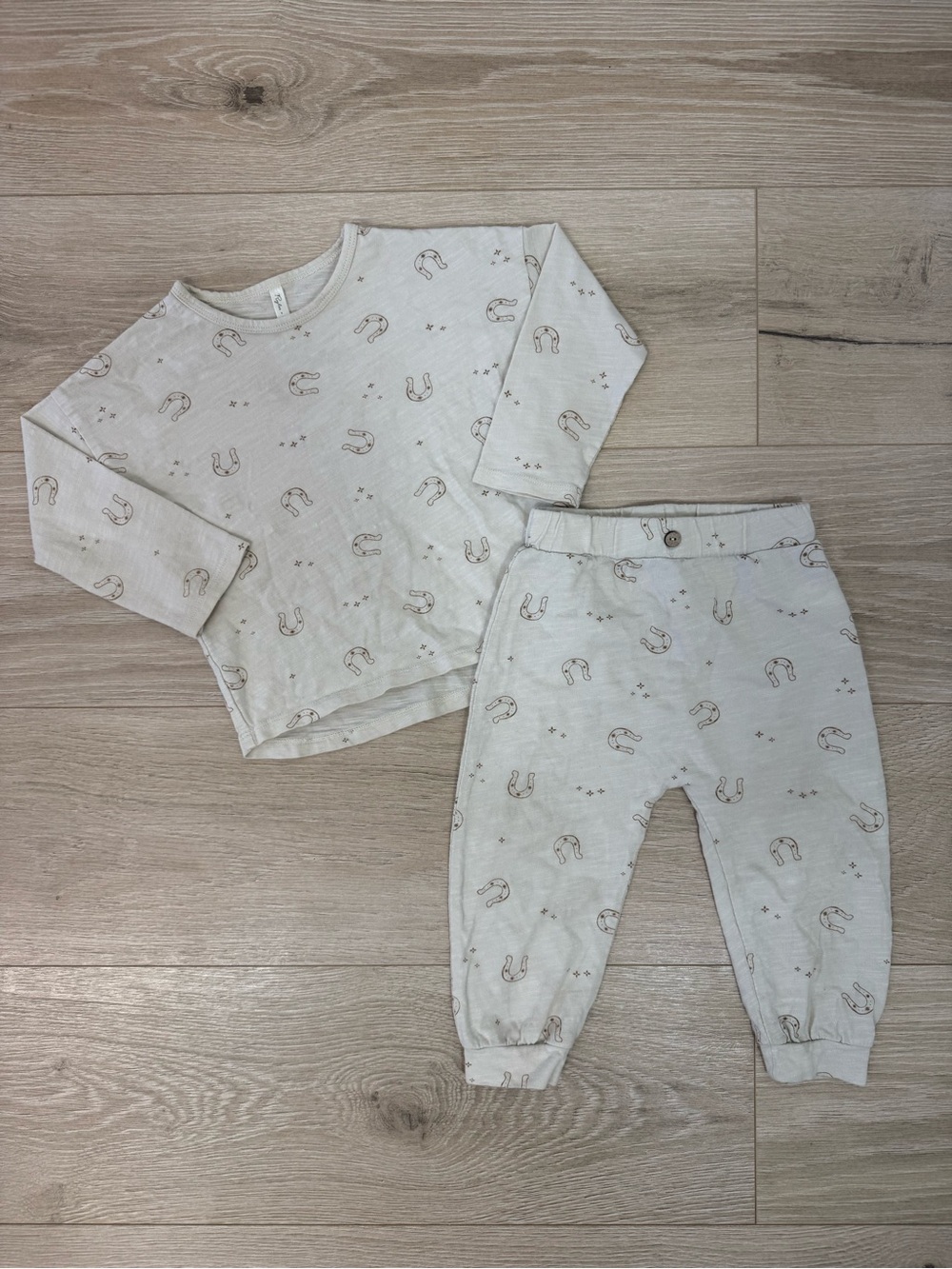 Rylee + Cru Horseshoes Long Sleeve & Pants Set